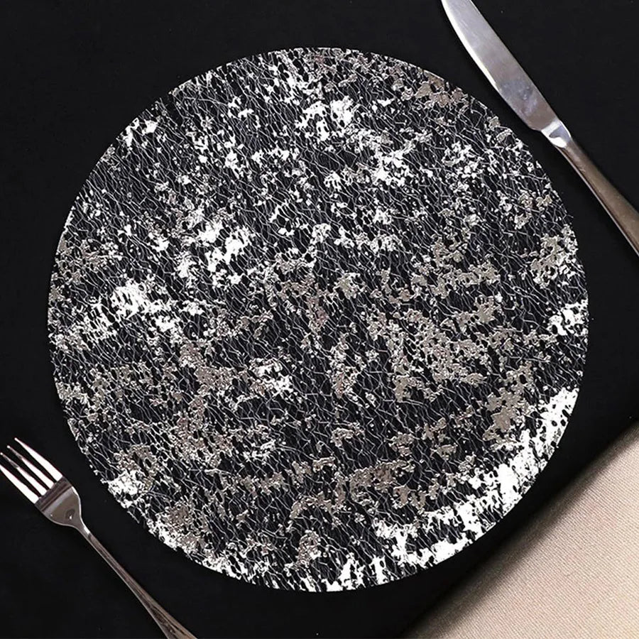 100PCS Metallic Foil Placemats 33cm Disposable Table Mats - Graceland Home and Living - - #tag1#
