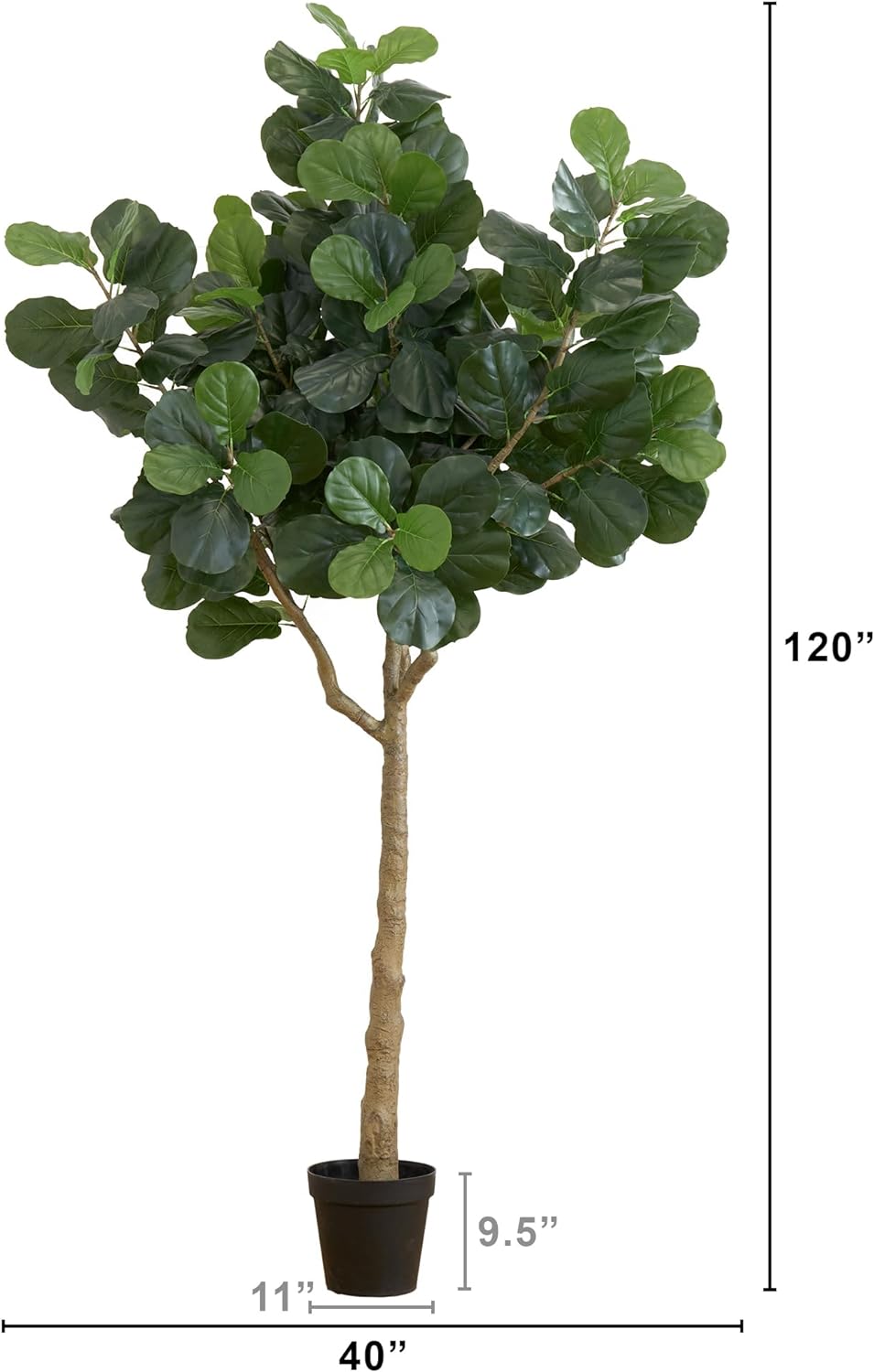 10ft. Artificial Fiddle Leaf Fig Tree - Graceland Home and Living - - #tag1#