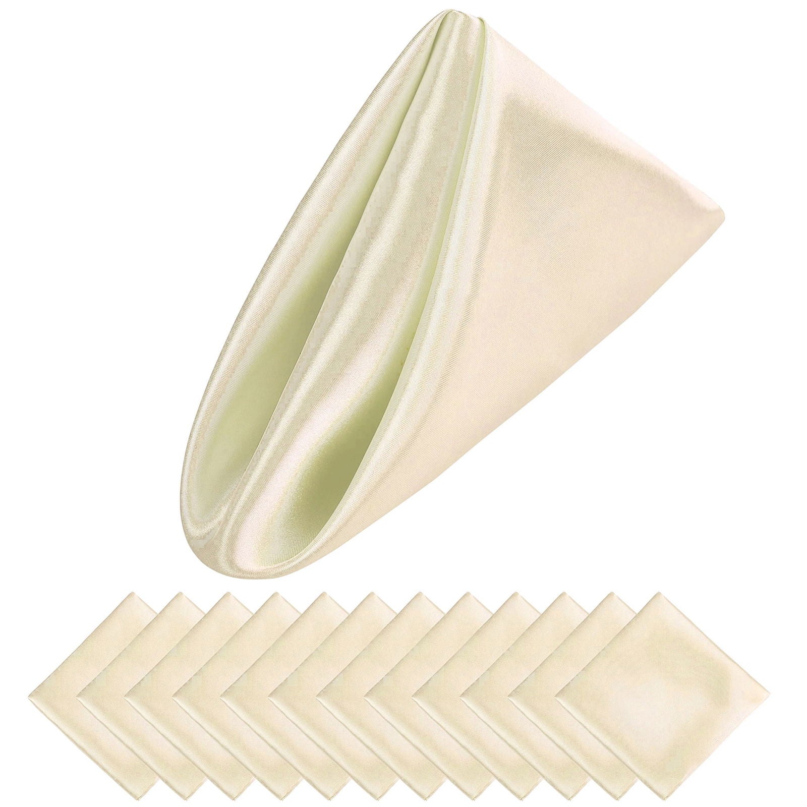 12PCS Satin Napkin 12x12Inches - Graceland Home and Living - - #tag1#