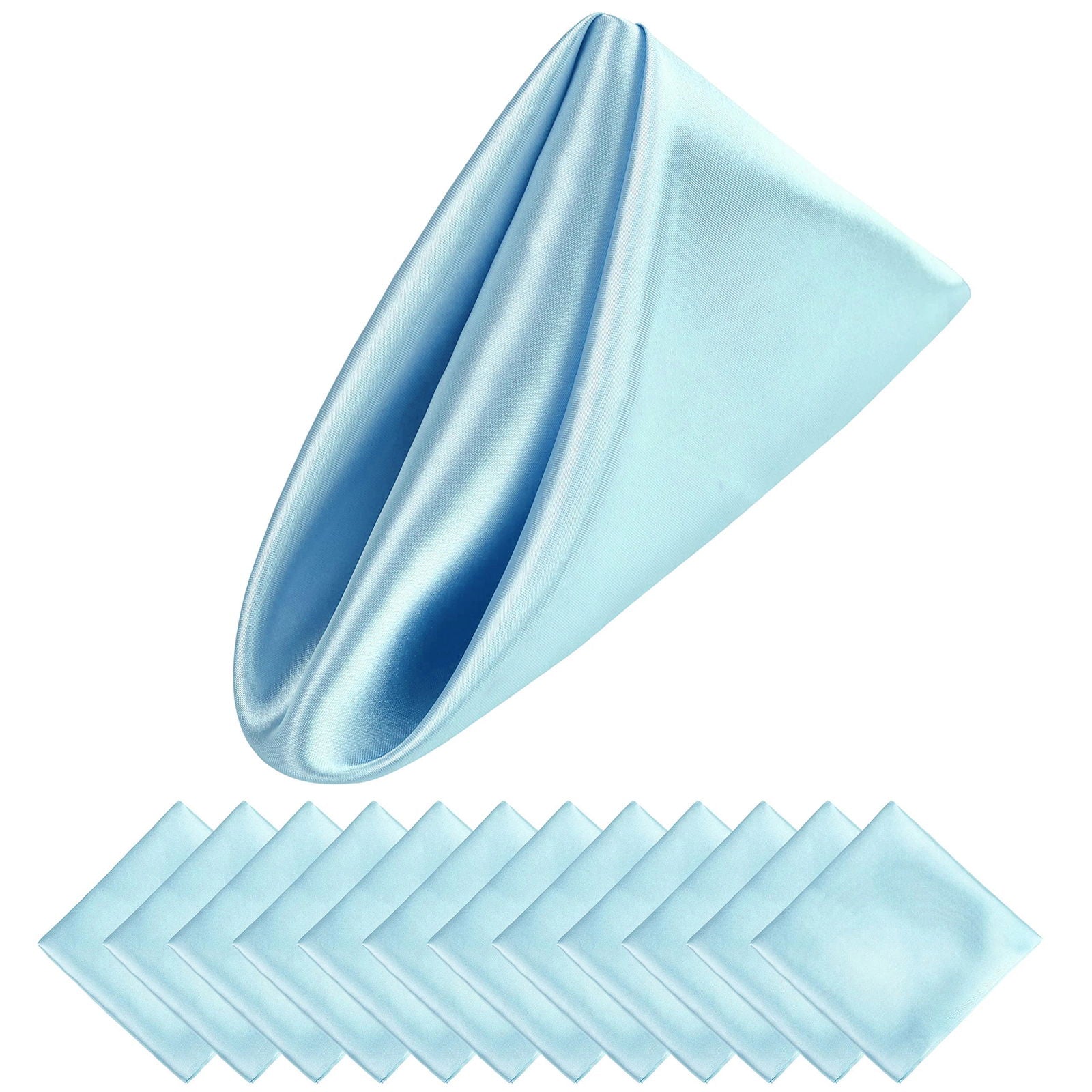 12PCS Satin Napkin 12x12Inches - Graceland Home and Living - - #tag1#