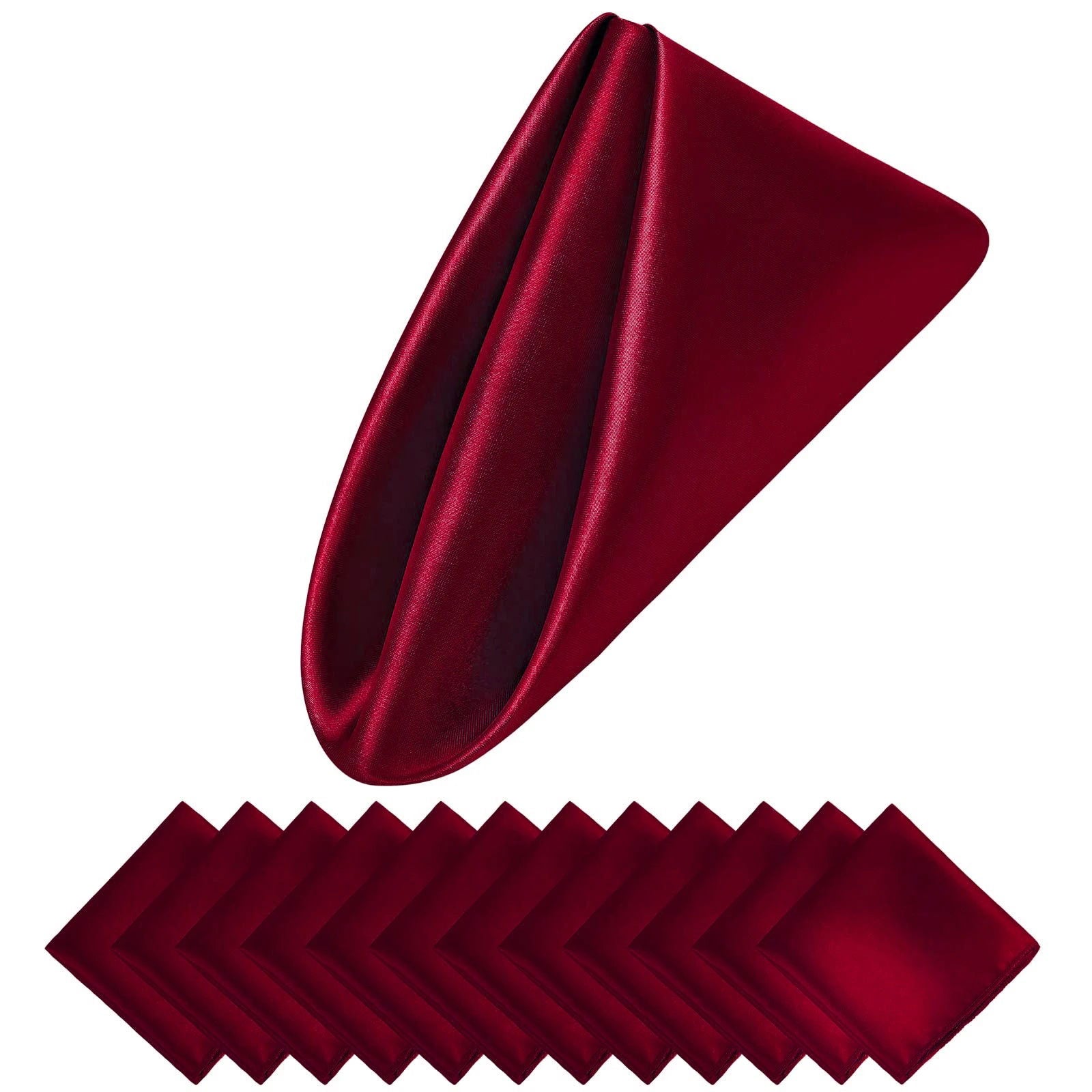 12PCS Satin Napkin 12x12Inches - Graceland Home and Living - - #tag1#