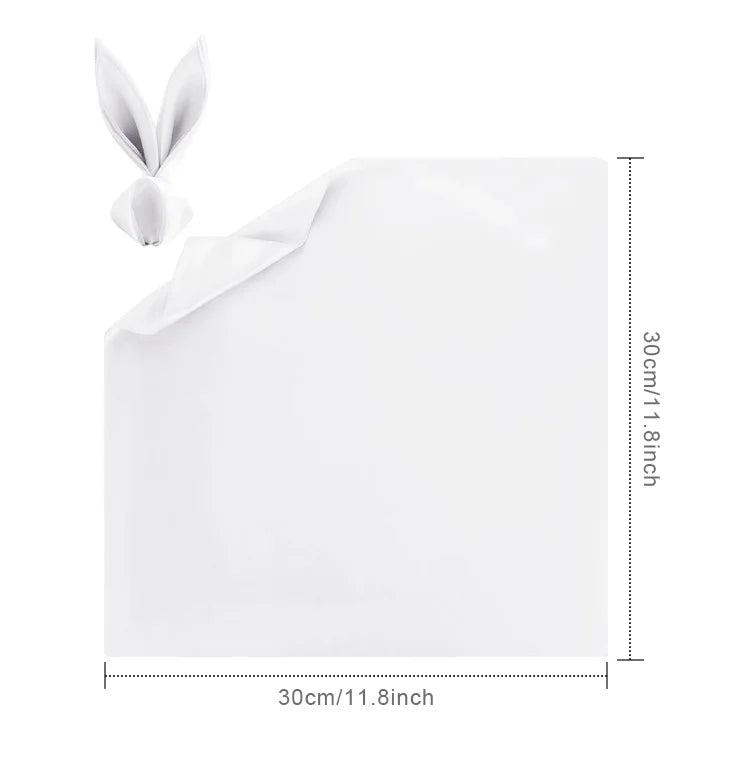 12pcs 30*30cm Satin Napkin - Graceland Home and Living - - #tag1#