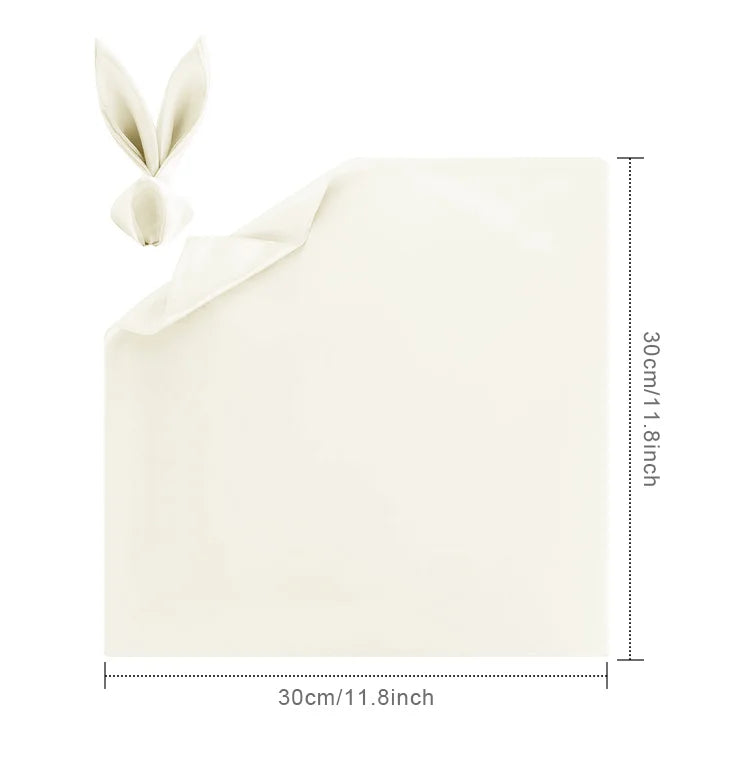 12pcs 30*30cm Satin Napkin - Graceland Home and Living - - #tag1#