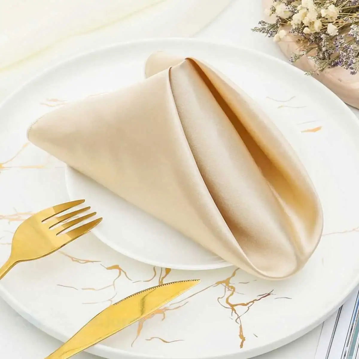 12pcs 30*30cm Satin Napkin - Graceland Home and Living - - #tag1#