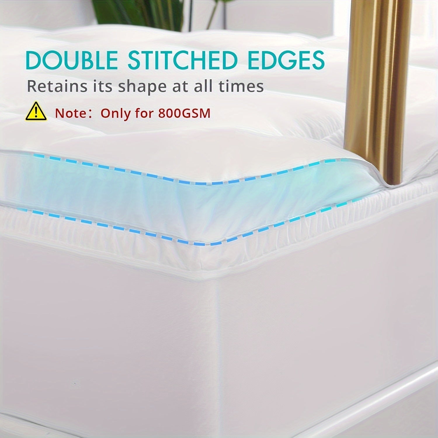 1 PACK Pillow Top Mattress Topper Soft Mattress Pad With 8"-21" Deep Pocket - Graceland Home and Living -