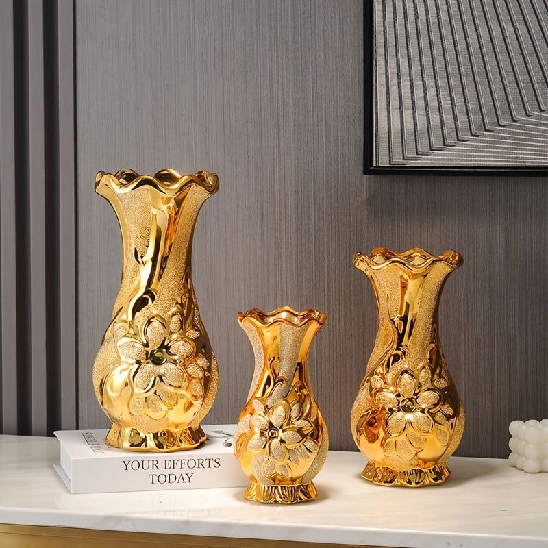 1pc European Style Luxury Ceramic Tabletop Vase - Graceland Home and Living - - #tag1#