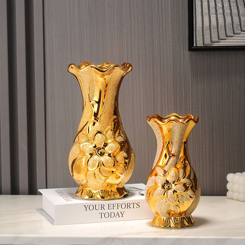 1pc European Style Luxury Ceramic Tabletop Vase - Graceland Home and Living - - #tag1#