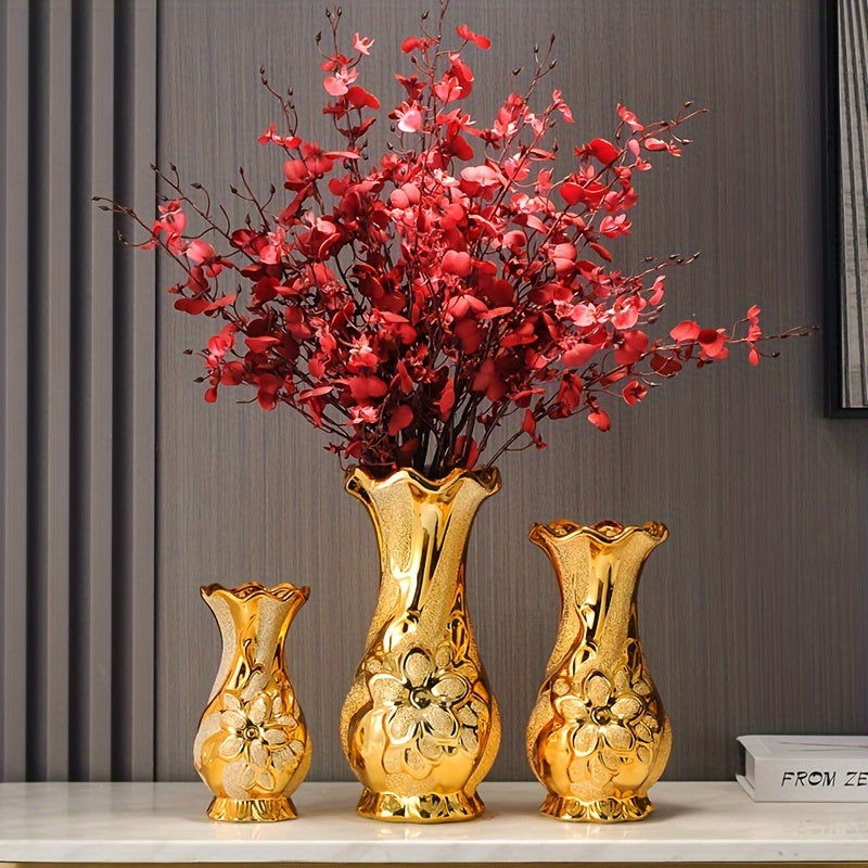 1pc European Style Luxury Ceramic Tabletop Vase - Graceland Home and Living - - #tag1#