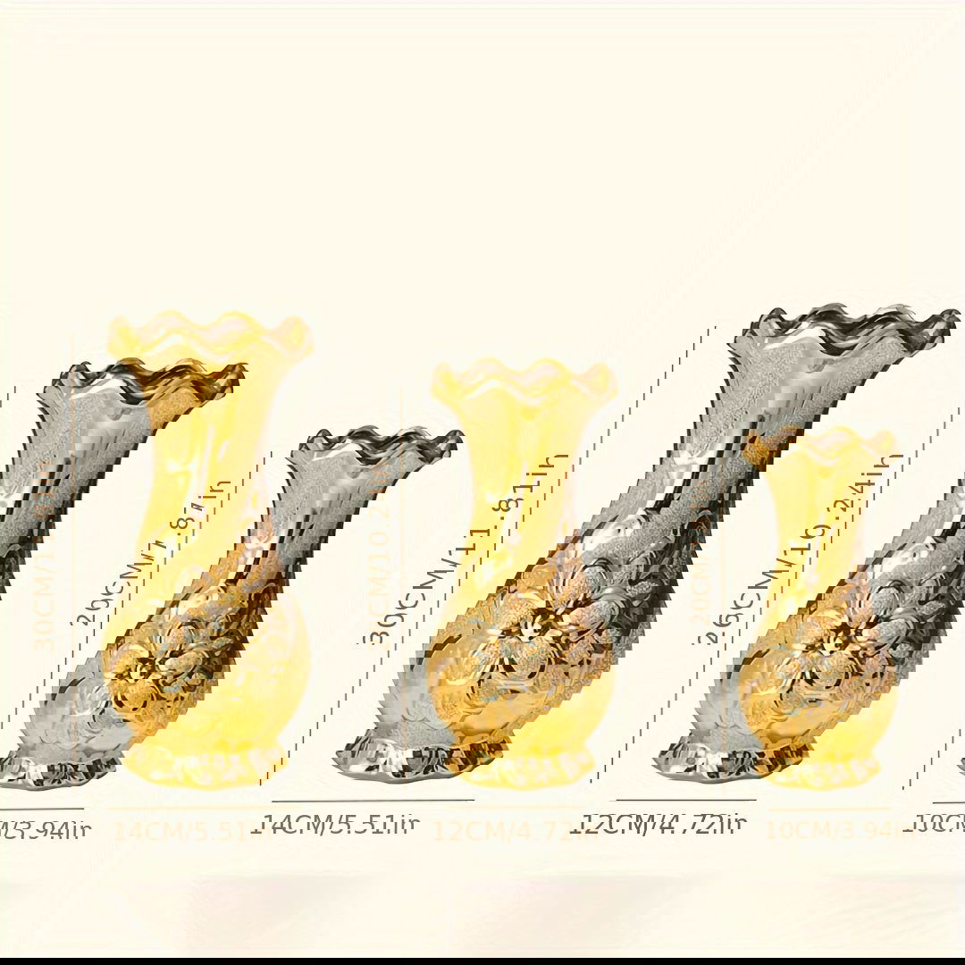 1pc European Style Luxury Ceramic Tabletop Vase - Graceland Home and Living - - #tag1#