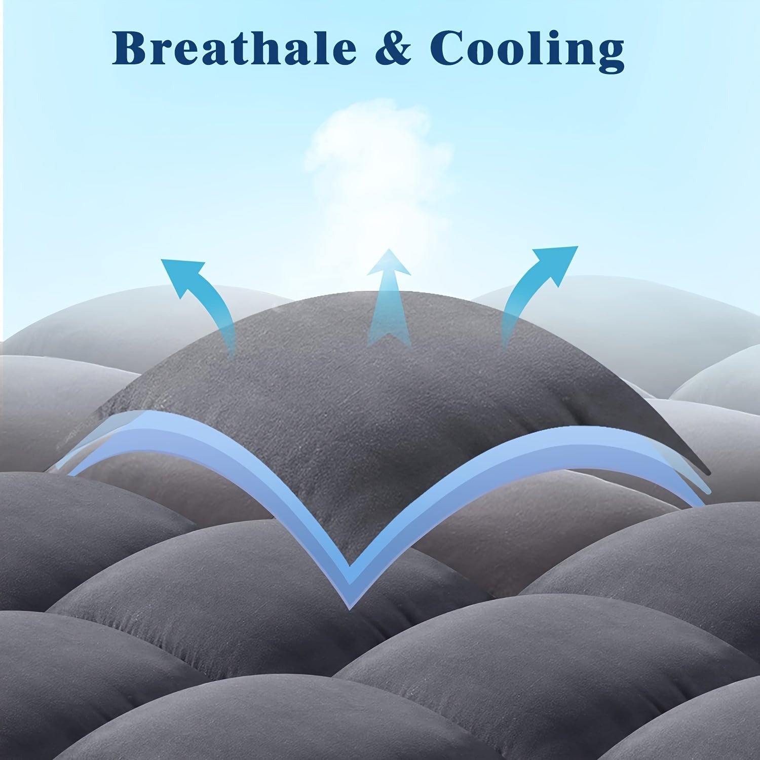 1pc Mattress Topper, Extra Soft Breathable Quilted Fitted Mattress Pad - Graceland Home and Living - - #tag1#