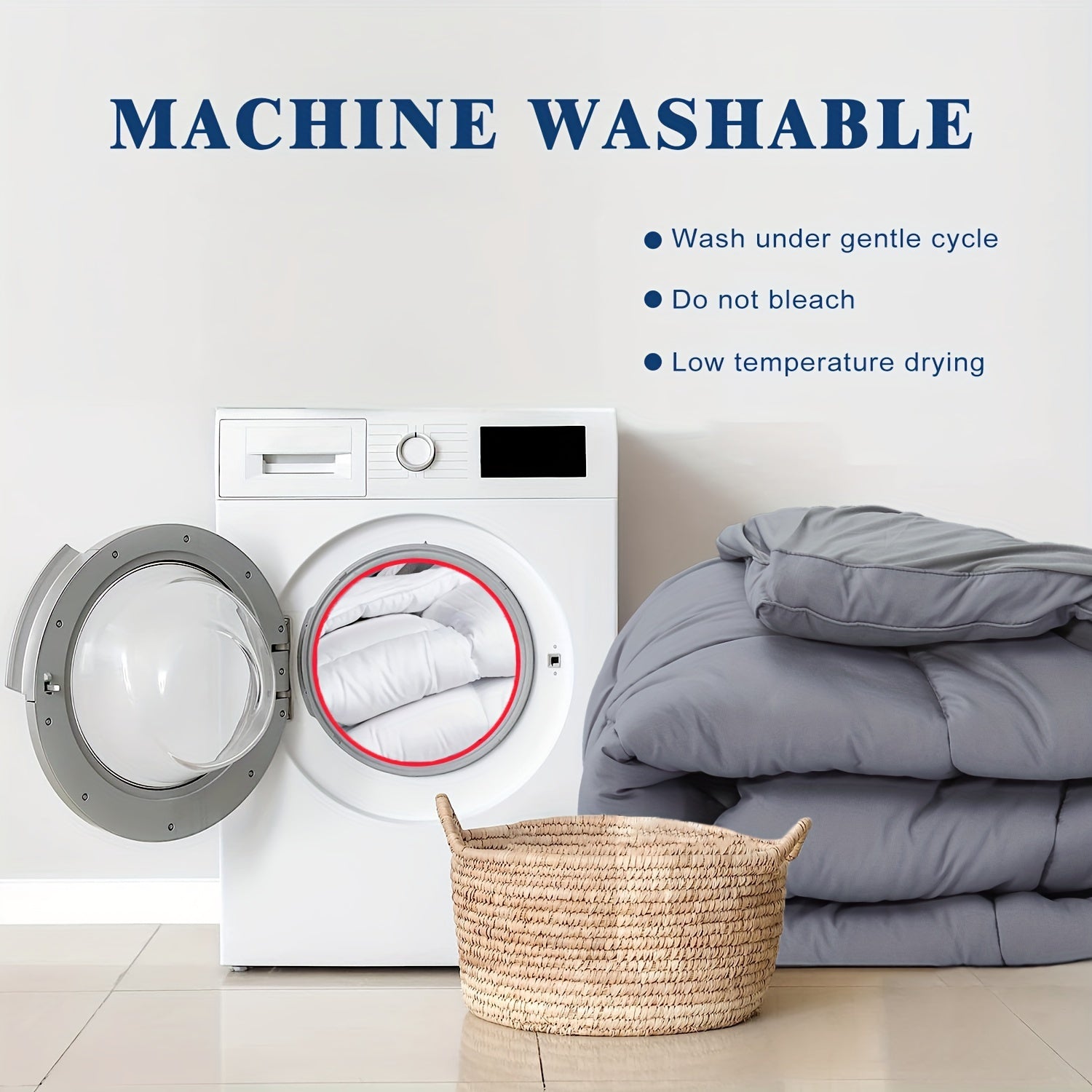 1pc Mattress Topper, Extra Soft Breathable Quilted Fitted Mattress Pad - Graceland Home and Living - - #tag1#