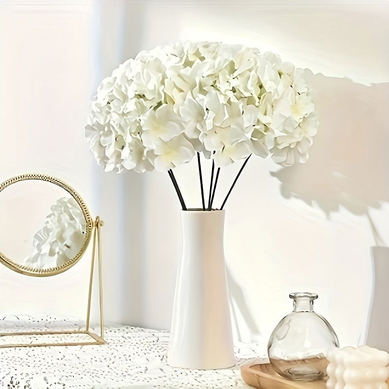 20pcs White Hydrangea Artificial Flowers with Stems - - Graceland Home and Living - - #tag1#