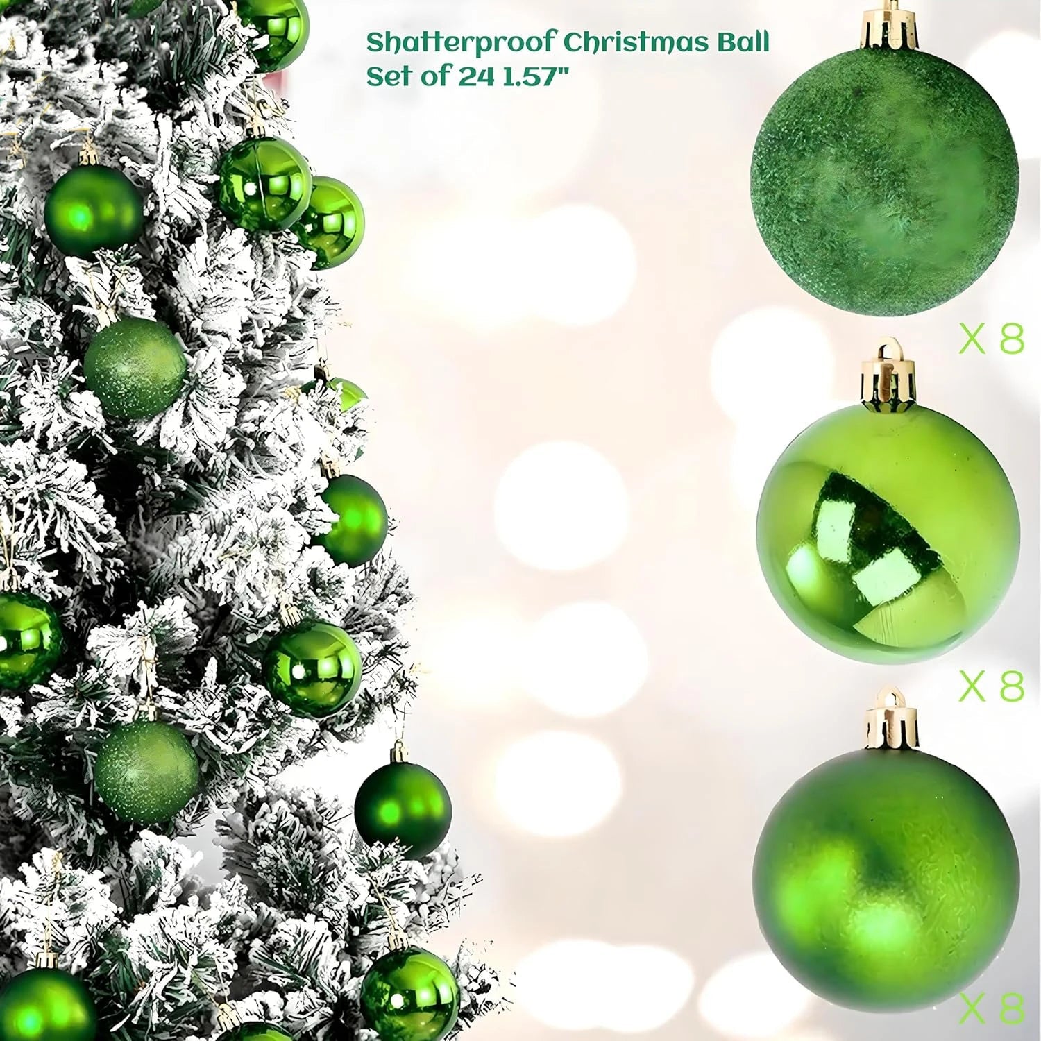 24pcs 4cm mini pink, gold, silver Christmas hanging ball - Graceland Home and Living - - #tag1#