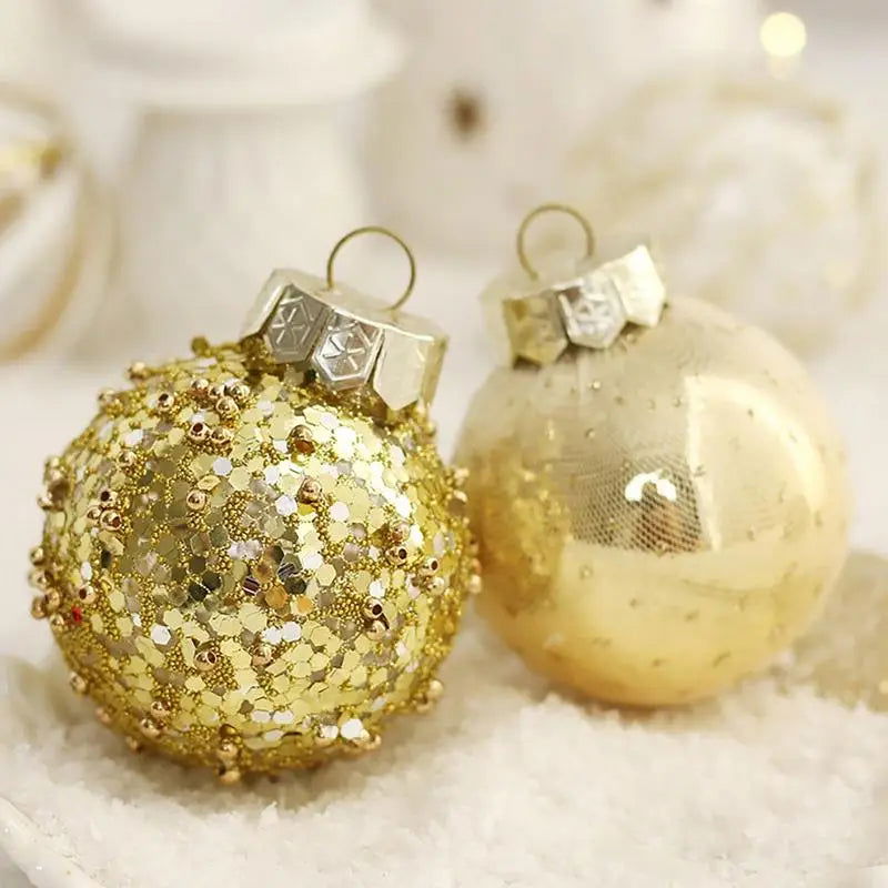 25pcs Black Gold Christmas Balls - Graceland Home and Living - - #tag1#