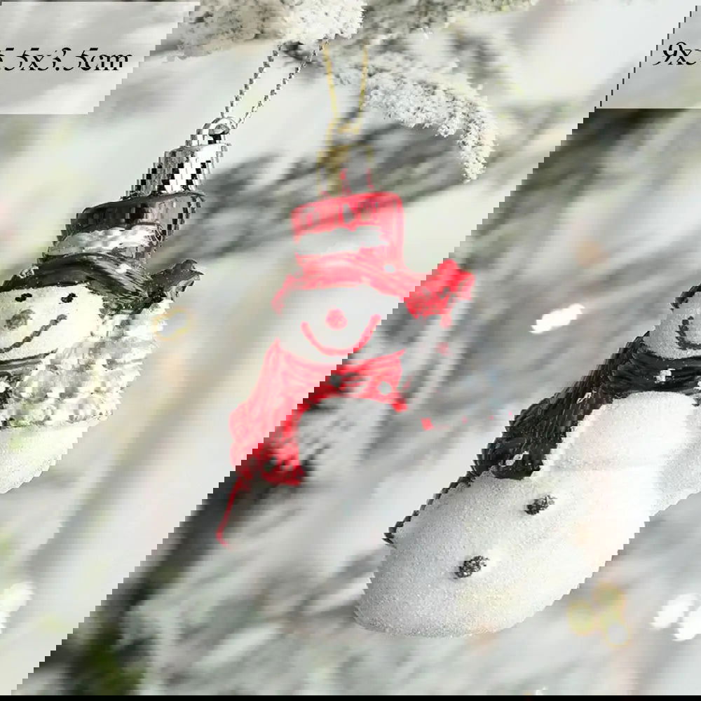 2pcs Snowman House Christmas Small Tree Pendant - Graceland Home and Living - - #tag1#