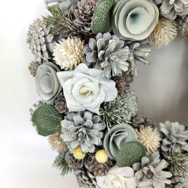 35 cm Real Pine Cones Hanging Front Door Christmas Wreaths And Garland - Graceland Home and Living - - #tag1#