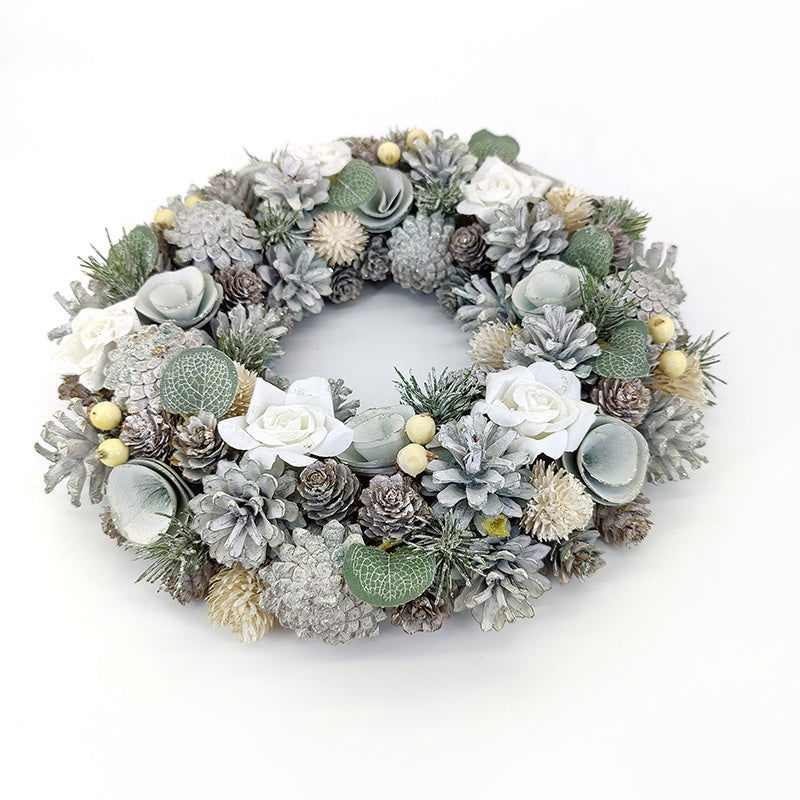 35 cm Real Pine Cones Hanging Front Door Christmas Wreaths And Garland - Graceland Home and Living - - #tag1#