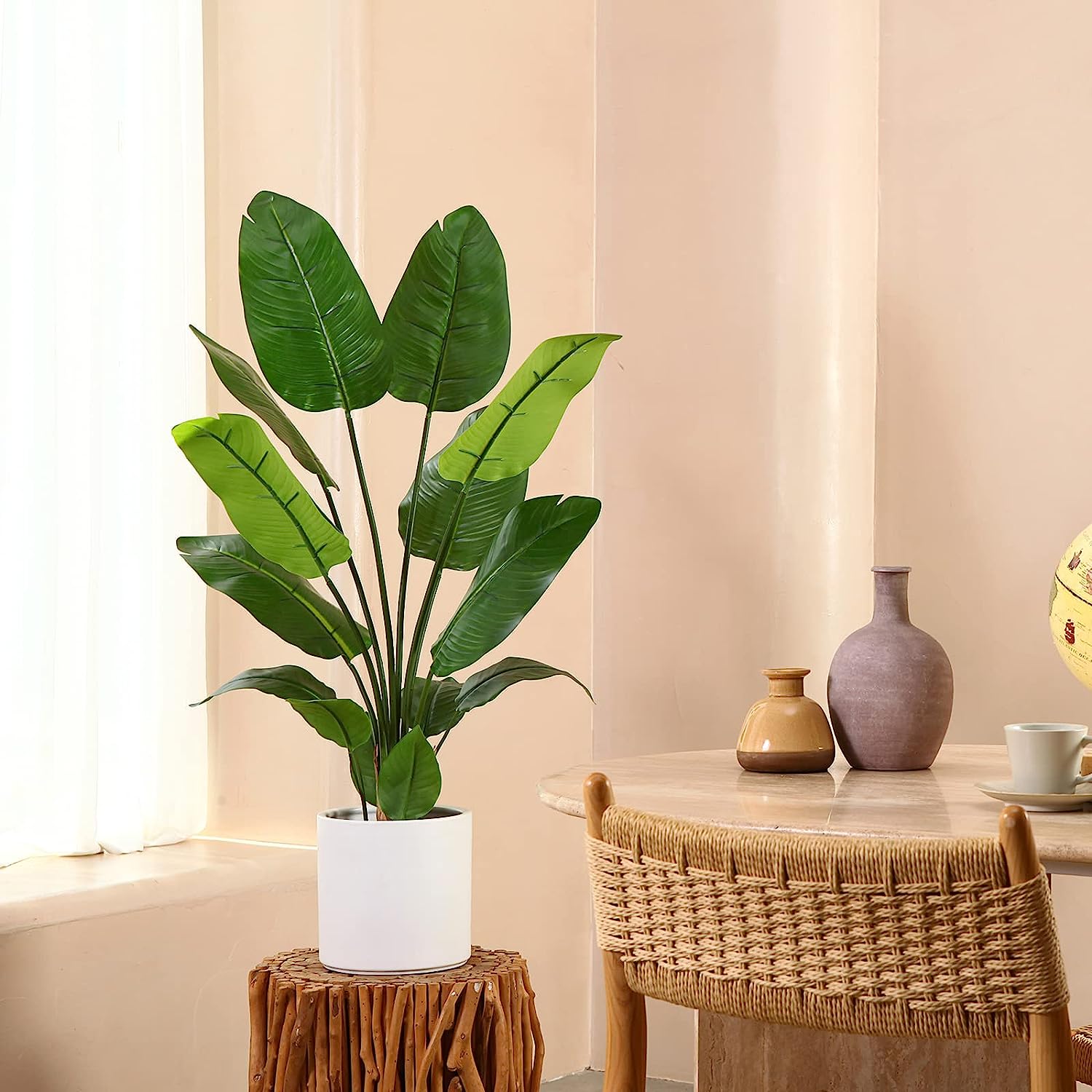 3ft Artificial Bird of Paradise plant - Graceland Home and Living - - #tag1#