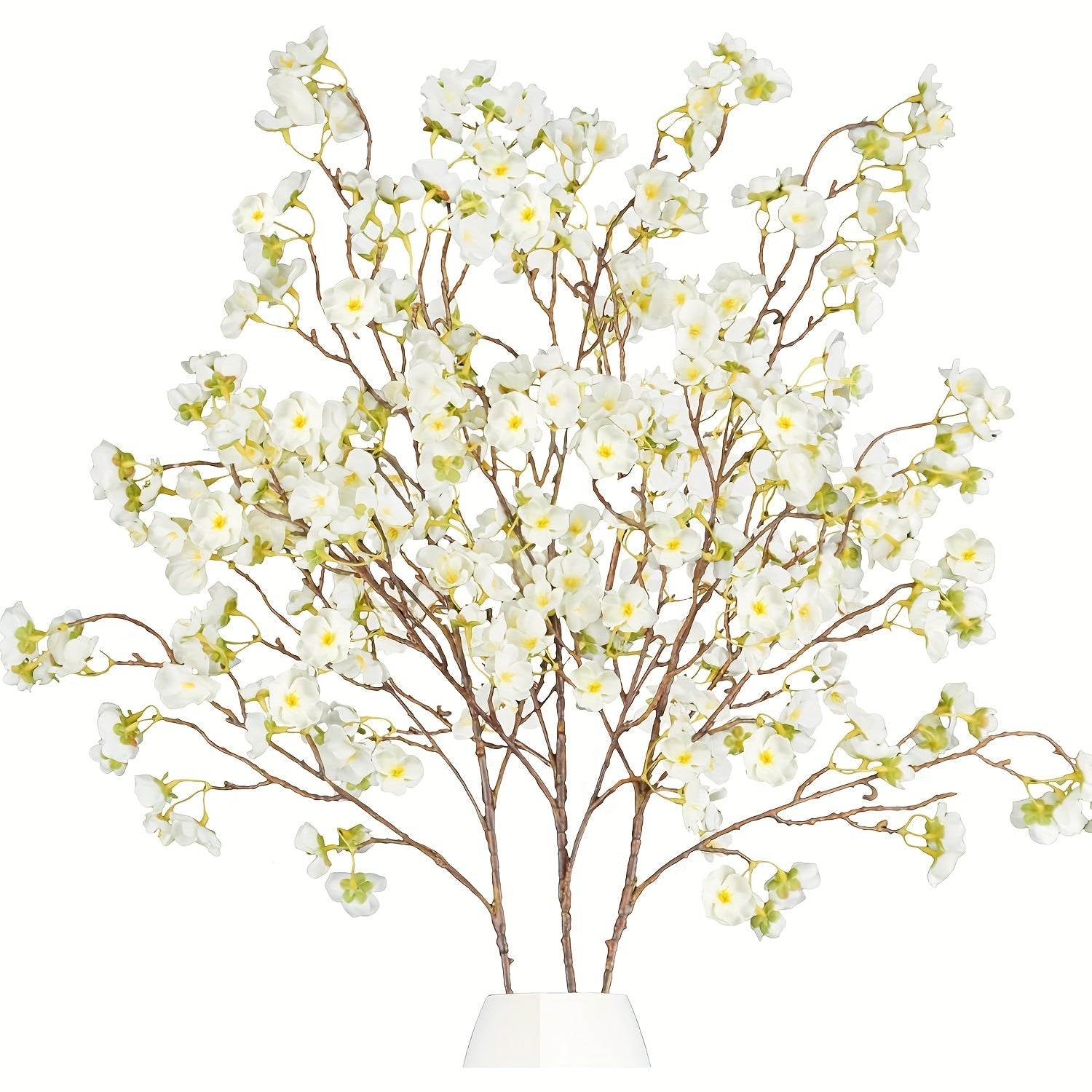 3pcs Artificial Cherry Blossom Branches, 40.5in Long Stem Silk Flowers - Graceland Home and Living - - #tag1#