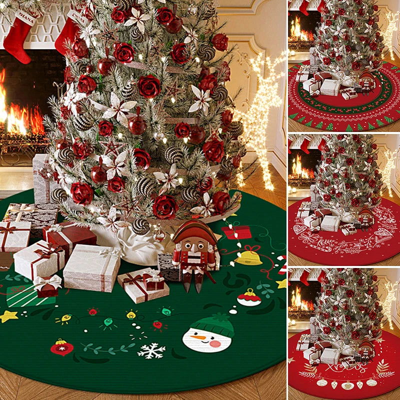 40/60/80/100CM Christmas Tree Skirts Tree Bottom Décor - Graceland Home and Living - - #tag1#