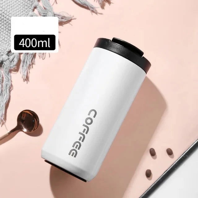 400ML Stainless Steel Coffee Thermos Bottle Leakproof Vacuum Flasks - Graceland Home and Living - - #tag1#
