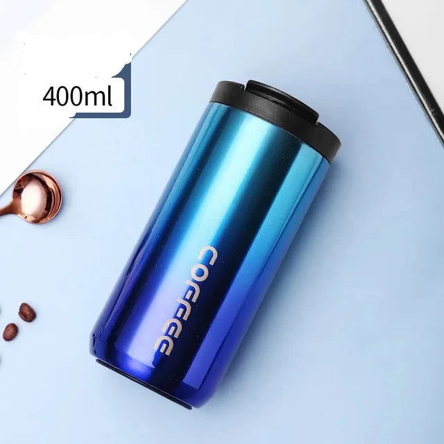 400ML Stainless Steel Coffee Thermos Bottle Leakproof Vacuum Flasks - Graceland Home and Living - - #tag1#