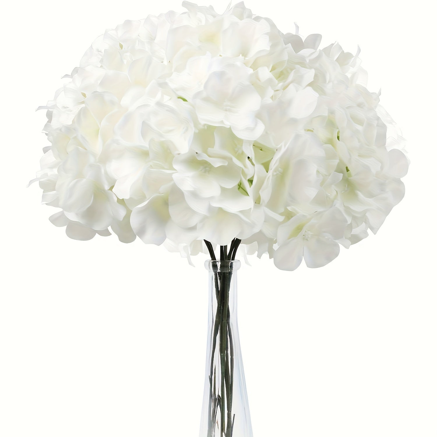 45pcs Stunning White Polyester Hydrangea Artificial Flowers - Graceland Home and Living - - #tag1#