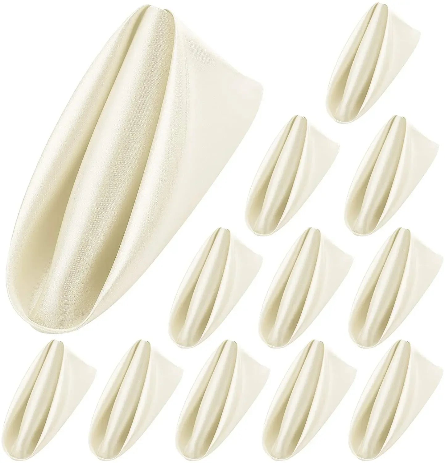 50pcs Satin Napkin 43cm*43cm Table Napkins - Graceland Home and Living - - #tag1#