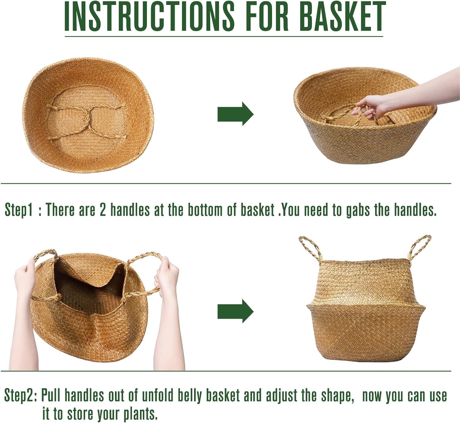 5ft Artificial Fiddle Leaf Fig Tree with Woven Seagrass Belly Basket - Graceland Home and Living - - #tag1#