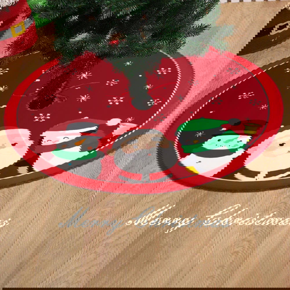 60/70/90Cm Christmas Red Christmas Tree Skirt - Graceland Home and Living - - #tag1#