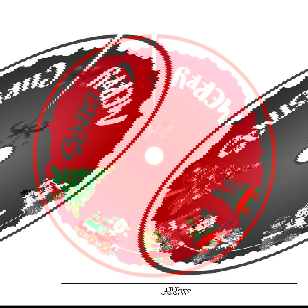 60/70/90Cm Christmas Red Christmas Tree Skirt - Graceland Home and Living - - #tag1#