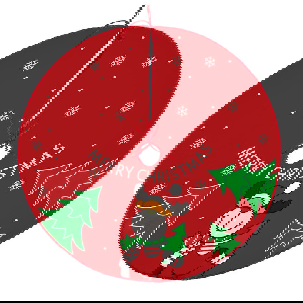 60/70/90Cm Christmas Red Christmas Tree Skirt - Graceland Home and Living - - #tag1#