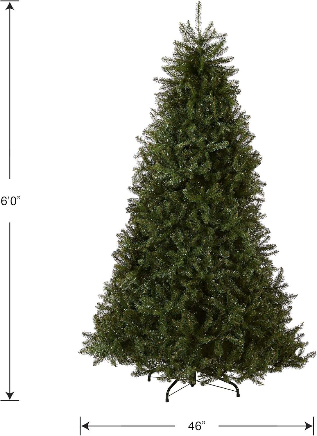 7.5 Foot Fir Christmas Tree, Hinged - Graceland Home and Living - - #tag1#
