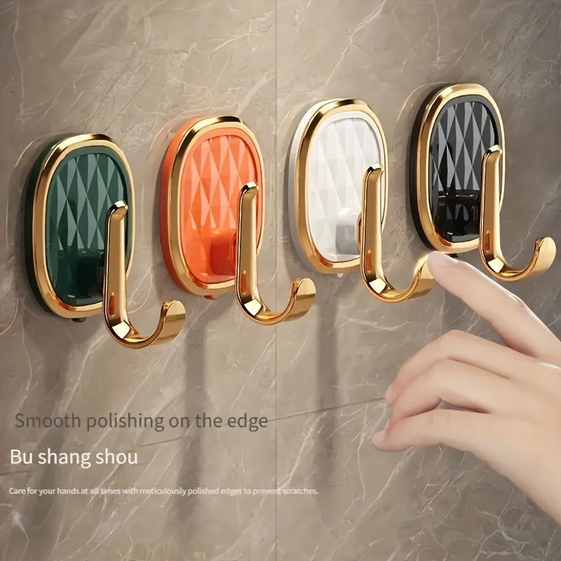 8/10pcs Heavy-Duty Adhesive Hooks - No Drilling Required, Easy Install - Graceland Home and Living -