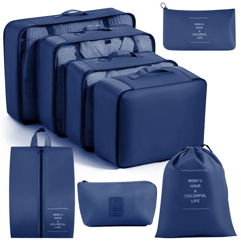 8/9pcs Travel Storage Bag, Multi Functional Luggage organizer - Graceland Home and Living - - #tag1#