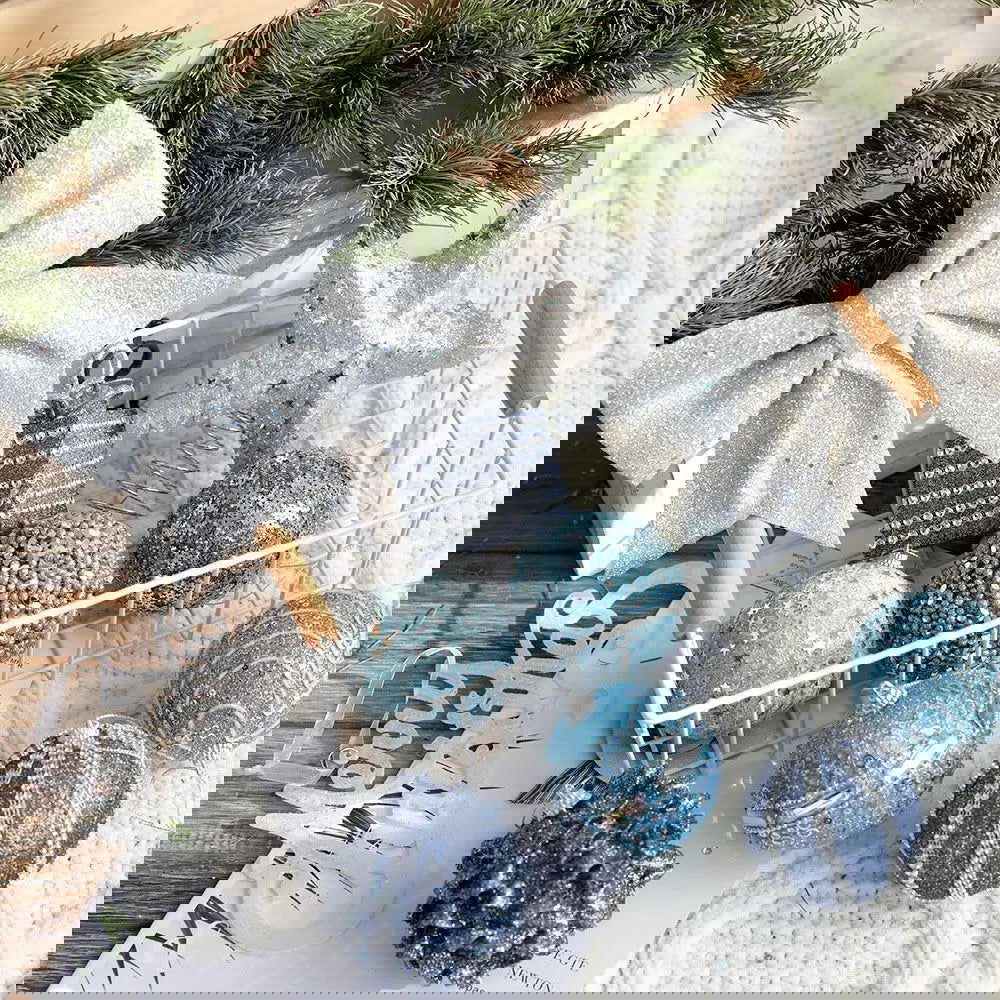 8cm Christmas Foam Sequin Balls Pendant Shatterproof - Graceland Home and Living - - #tag1#