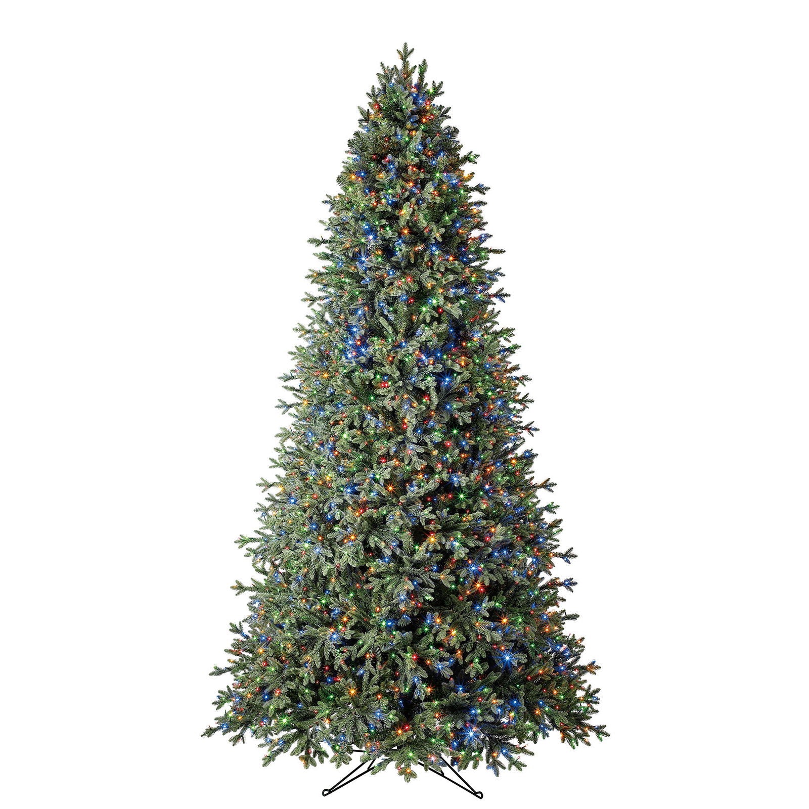 9ft Pre-Lit Aspen Artificial Christmas Tree, 2,700 Color-Changing Radiant Micro LED Lights - Graceland Home and Living -