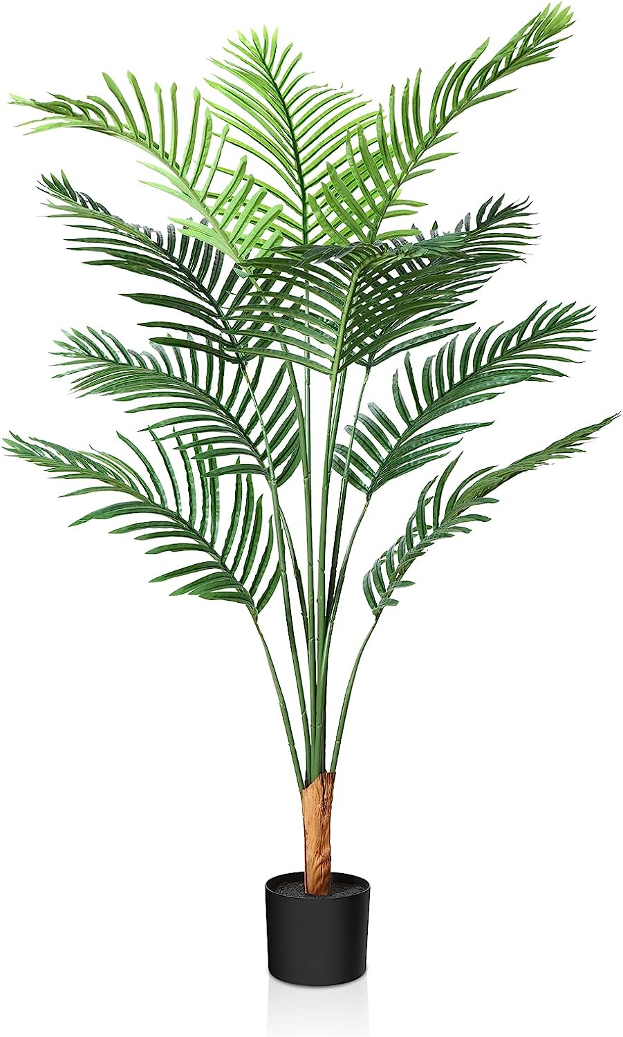 Artificial Areca Palm Tree 5.2FT Fake Tropical Palm Plant - Graceland Home and Living -