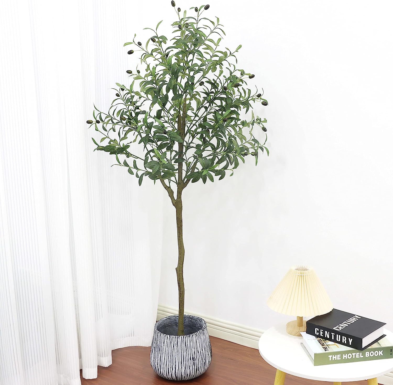 Artificial Olive Tree, 5ft (60'') For Indoor & Outdoor Decor, about 600 Leaves. - Graceland Home and Living -