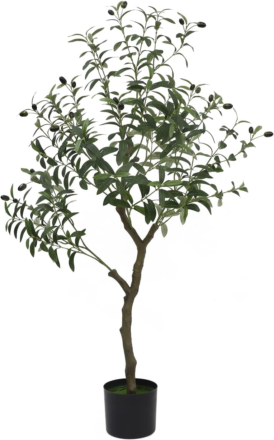 Artificial Olive Tree, 6ft (71'') Tall Fake Silk Tree Plants for Modern Living - Graceland Home and Living -