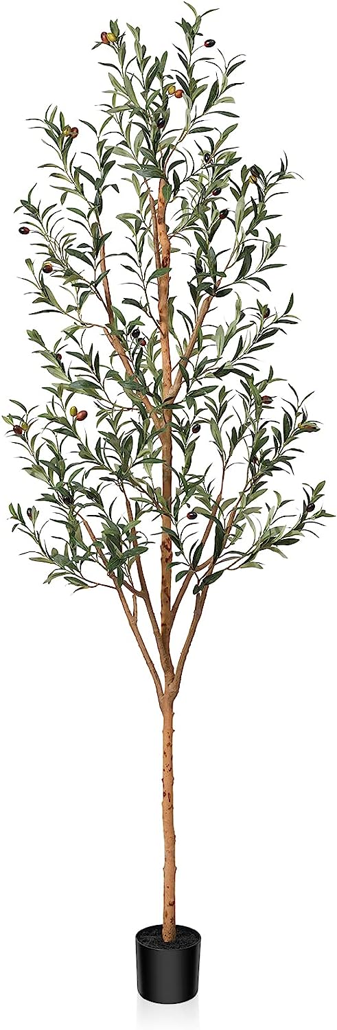 Artificial Olive Tree Faux Silk Plant for Home Office Decor - Graceland Home and Living - - #tag1#