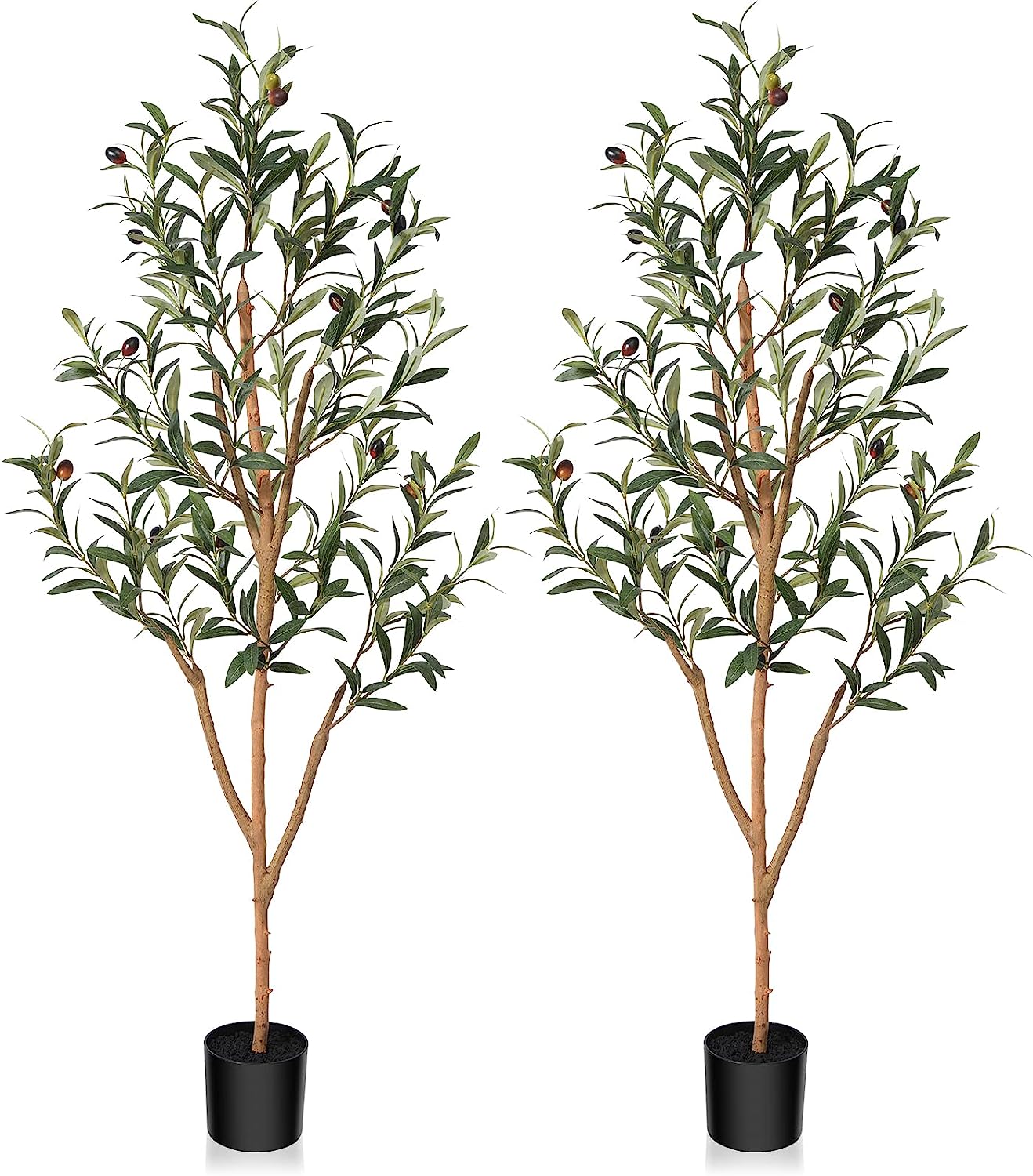Artificial Olive Tree Faux Silk Plant for Home Office Decor - Graceland Home and Living - - #tag1#