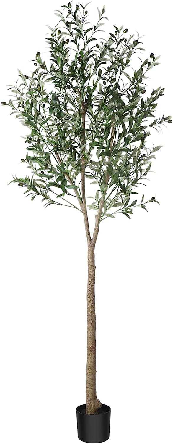 Artificial Olive Tree Plant 5 Feet Fake Topiary Silk Tree, Perfect Faux Plants in Pot - Graceland Home and Living - - #tag1#