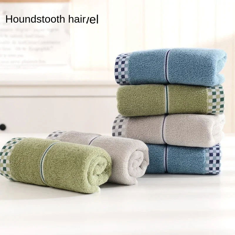Bath Towel Absorbent Adult Bath Towels Solid Color Soft Face Hand Shower Towel - Graceland Home and Living -
