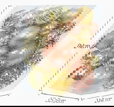 Blue High Gloss Painted Christmas Balls - Graceland Home and Living -