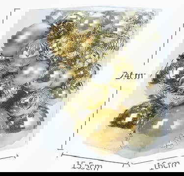 Blue High Gloss Painted Christmas Balls - Graceland Home and Living -