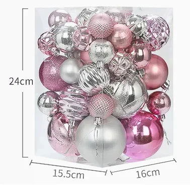 Blue High Gloss Painted Christmas Balls - Graceland Home and Living -