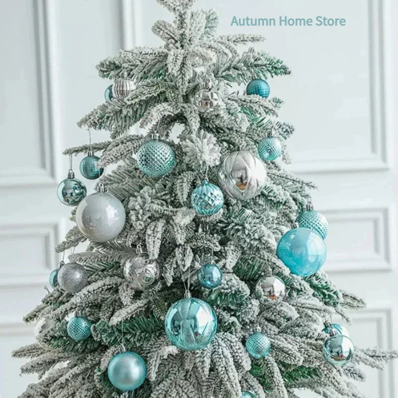 Blue High Gloss Painted Christmas Balls - Graceland Home and Living - - #tag1#