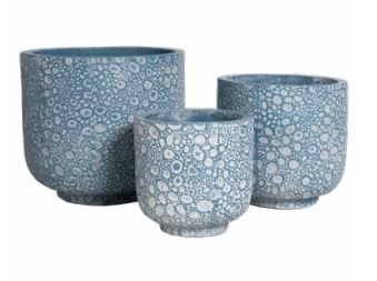Cement Flower Pot- The Bubble collection - Graceland Home and Living -