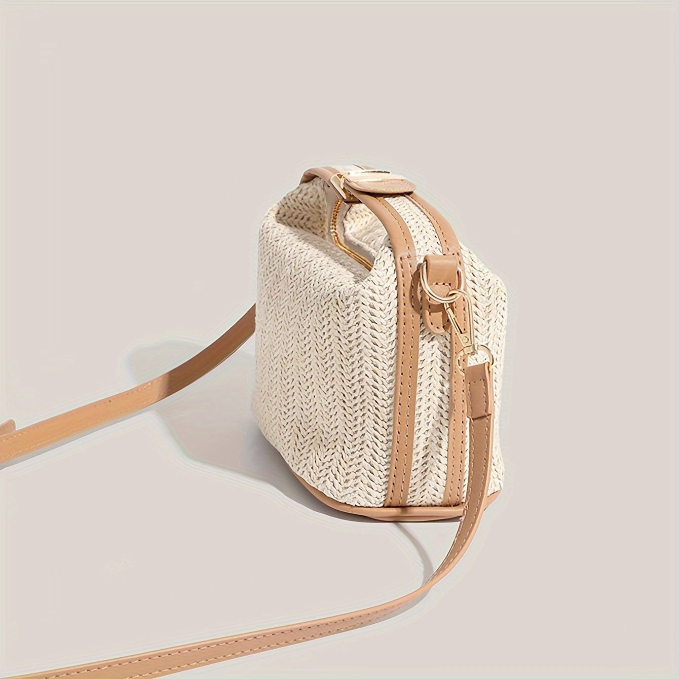 Chic Straw Woven Crossbody Bag for Women - Graceland Home and Living -